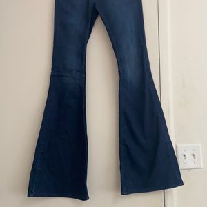 Flared stretchy free people jeans
